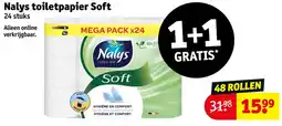 Kruidvat Nalys toiletpapier soft aanbieding
