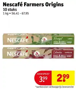 Kruidvat Nescafe farmers origins aanbieding