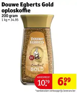 Kruidvat Douwe egberts gold oploskoffie aanbieding