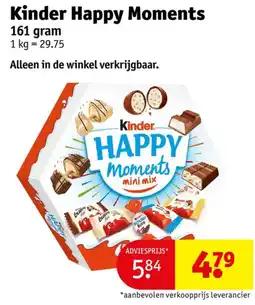Kruidvat Kinder happy moments aanbieding