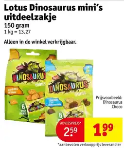 Kruidvat Lotus Dinosaurus mini's aanbieding