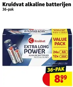 Kruidvat Kruidvat alkaline batterijen aanbieding