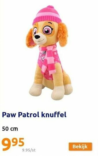 Action Paw patrol knuffel aanbieding