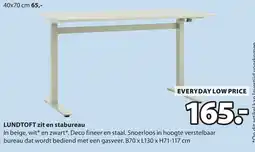 Jysk lundtoft zit en stabureau aanbieding