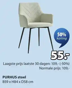 Jysk purhus stoel aanbieding