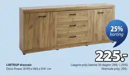 Jysk Lintrup dressoir aanbieding