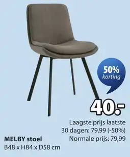 Jysk melby stoel aanbieding