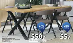 Jysk Roslev tafel + hindevad stoel aanbieding
