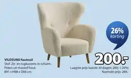 Jysk Vildsund fauteuil aanbieding