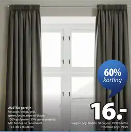 Jysk Austra gordijn aanbieding