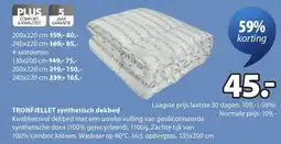 Jysk Tronfjellet synthetisch dekbed aanbieding