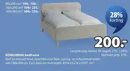 Jysk Kongsberg bedframe aanbieding
