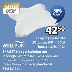 Jysk Skaget traagschuimkussen aanbieding