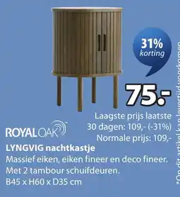 Jysk lyngvig nachtkastje aanbieding