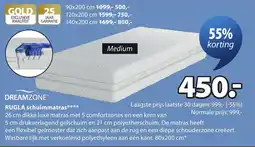 Jysk Rugla schuimmatras aanbieding