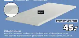 Jysk Vingan dekmatras aanbieding