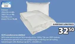 Jysk Alta eendenveren dekbed aanbieding