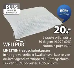 Jysk Lihesten traagschuimkussen aanbieding