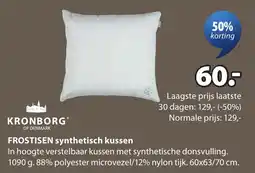 Jysk Frostisen synthetisch kussen aanbieding
