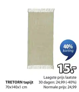 Jysk Tretorn tapijt aanbieding