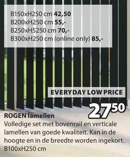 Jysk Rogen lamellen aanbieding
