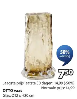 Jysk Otto vaas aanbieding