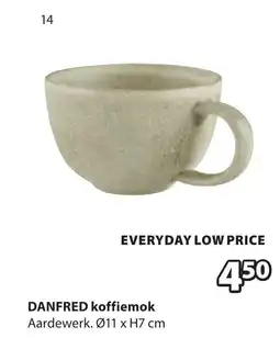 Jysk Danfred koffiemok aanbieding