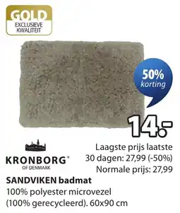 Jysk Sandviken badmat aanbieding