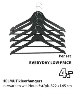 Jysk Helmut kleerhangers aanbieding
