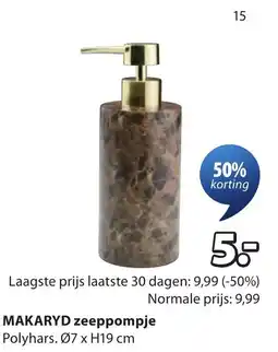 Jysk Makaryd zeepompje aanbieding