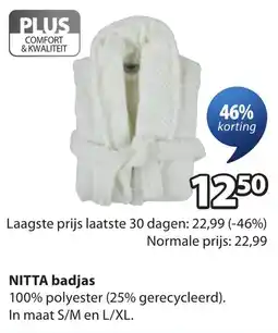 Jysk Nitta badjas aanbieding
