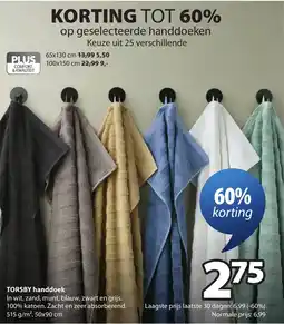 Jysk Torsby handdoek aanbieding