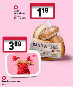 Delhaize Witte sandwiches aanbieding