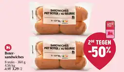 Delhaize Boter-sandwiches aanbieding