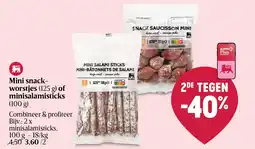 Delhaize Mini snack-worstjes aanbieding