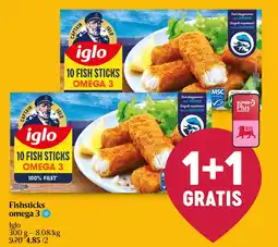 Delhaize Fishsticks omega 3 aanbieding