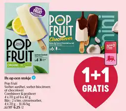 Delhaize Pop Fruit aanbieding
