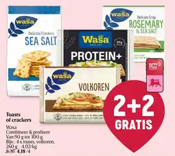 Delhaize Toasts of crackers aanbieding