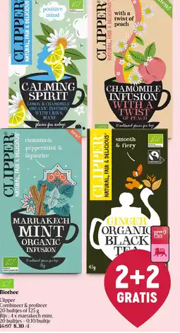 Delhaize Clipper biothee aanbieding
