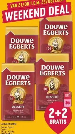 Delhaize Gemalen koffie Douwe Egberts Dessert aanbieding