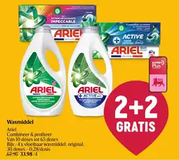 Delhaize Wasmiddel Ariel aanbieding