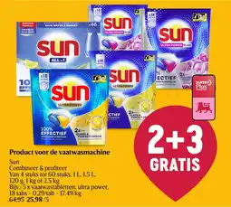Delhaize Product voor de vaatwasmachine Sun aanbieding