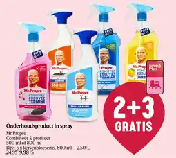Delhaize Onderhoudsproduct in spray aanbieding