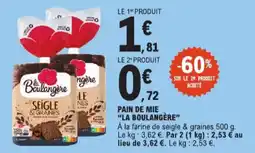 E.Leclerc pain de mie la boulangerie aanbieding