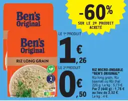 E.Leclerc Ben's Original Riz long grain aanbieding