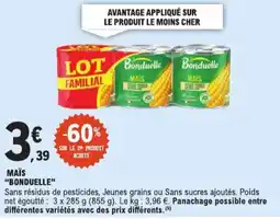 E.Leclerc Maïs bonduelle aanbieding