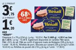 E.Leclerc Pâté Hénaff aanbieding
