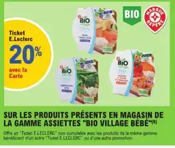 E.Leclerc Assiettes bio village bébé aanbieding