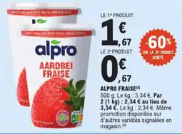 E.Leclerc Alpro fraise aanbieding
