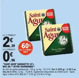 E.Leclerc Saint Agur barquette aanbieding